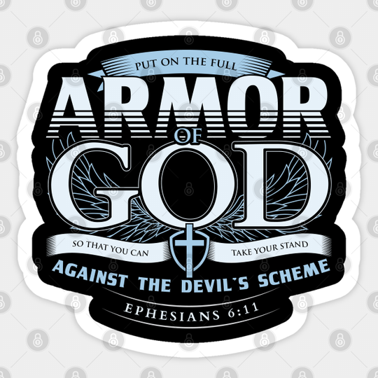 Armor of God Bible Verse Scripture Religious Christian - Christian - Sticker