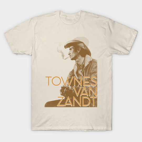 Townes Van Zandt - Live is to Fly Retro FanArt - Townes Van Zandt - T-Shirt