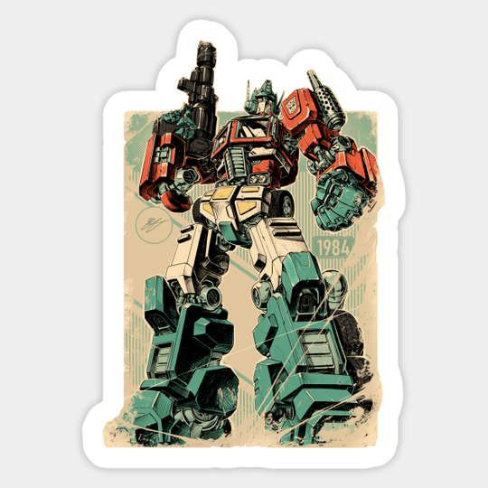 retro Prime - Optimus Prime - Sticker