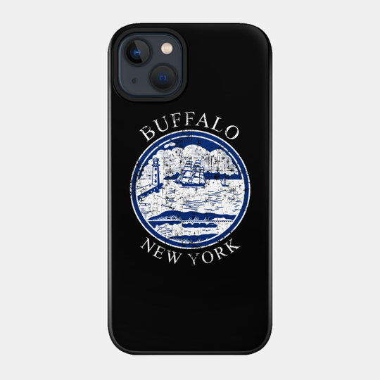 Seal of Buffalo New York - flag symbol logo emblem decal gift - Buffalo - Phone Case