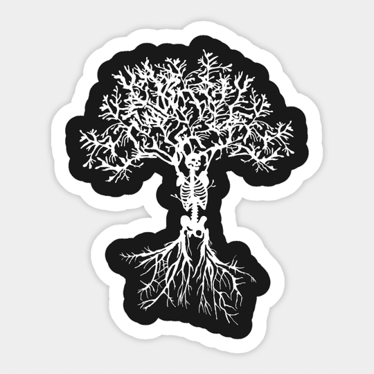 Skeleton Tree - Skeleton - Sticker