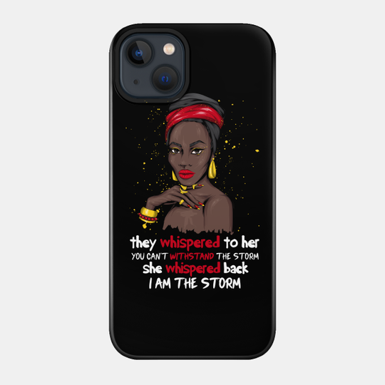 Black History Month African Woman Afro - African American - Phone Case