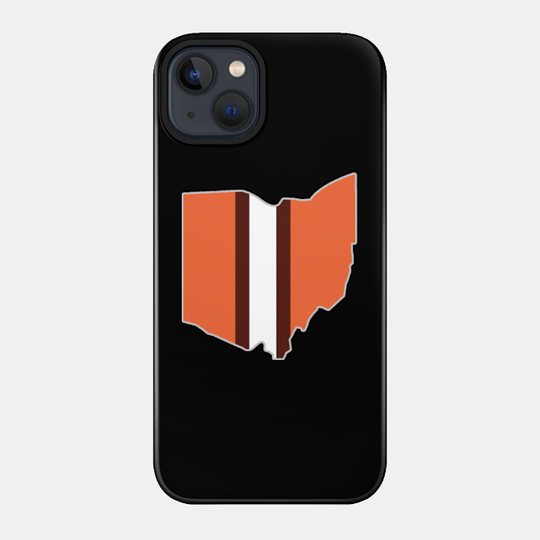 Cleveland Map- Cleveland browns - Cleveland Browns Football Team - Phone Case