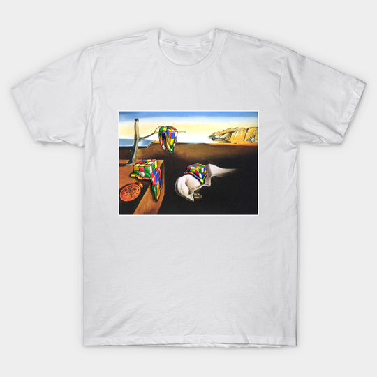 Melted Cubes - Salvador Dali - Melting Rubik's Cube Design for people who know How to Solve a Rubik's Cube - Melting Rubiks Cube - T-Shirt