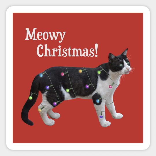 Meowy Christmas - Christmas - Sticker