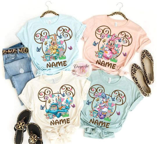 Disney Easter Shirt, Easter 2023 party shirt, Mickey & friends Easter Eggs shirt