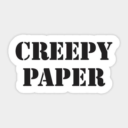 The Creepy Paper - What We Do In The Shadows - Sticker