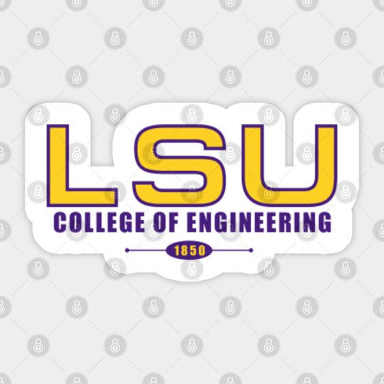 LSU College of Engineering | 1890 - Lsu - Sticker