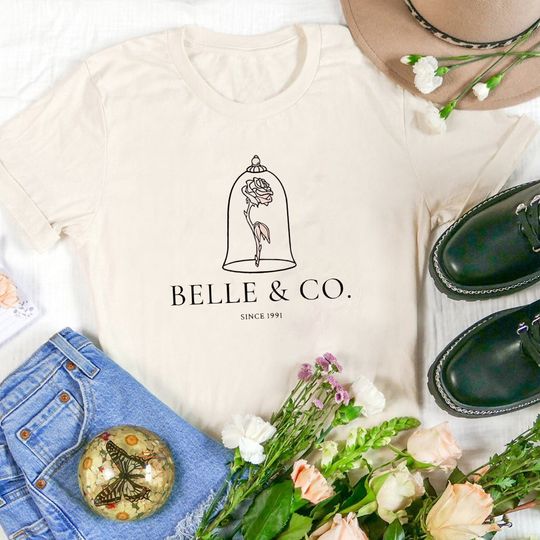 Disney Princess Shirt, Belle and Co Shirt, Disney Est Shirt, Princess Girl Trip Shirt