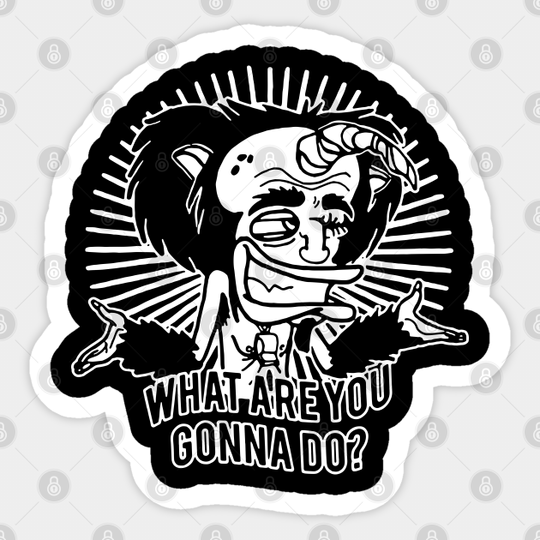 big mouth sad face what are you gonna do - Big Mouth - Sticker