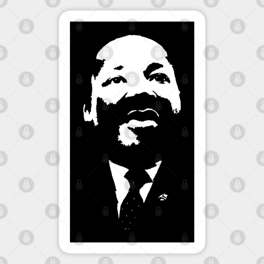 Martin Luther King Jr. Aka MLK 28B (マーティン・ルーサー・キング・ジュニア。) African American Baptist minister and activist - Mlk - Sticker