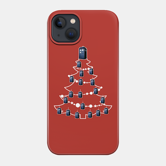Tardis Doctor Who Christmas Tree Baubles - Tardis - Phone Case