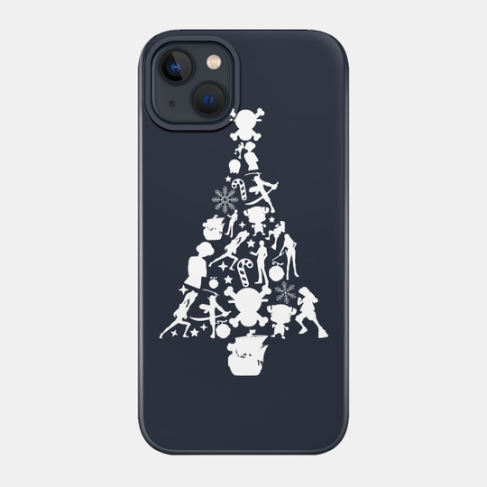 One Piece Christmas Tree Silhouette - One Piece - Phone Case