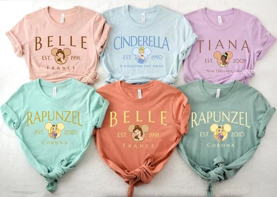 Disney Princess Shirt, Princess Shirt, Disney Girl Shirt, Princess Girl Shirt, Disney Belle