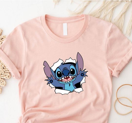 Discover Disney Stitch Shirt, Smiling Lilo and Stitch Tee, Disney Matching Shirts, Stitch Shirt