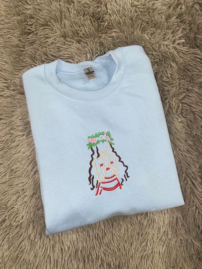 Moana embroidered sweatshirt, Disney embroidered