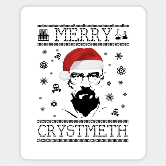 Breaking Bad Heisenberg Merry Chrystmeth Christmas - Breaking Bad - Sticker