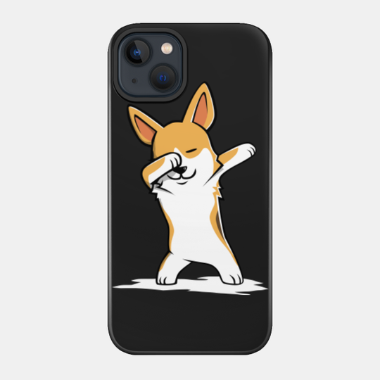 Dabbing Corgi Funny - Corgi - Phone Case
