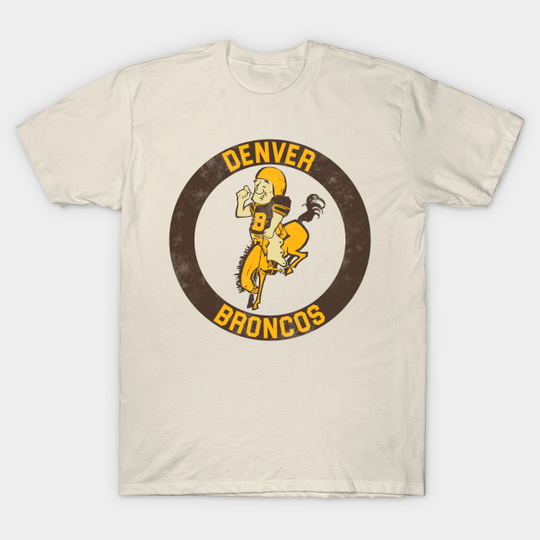 Denver Broncos // Retro Fan Art Design - Denver Broncos - T-Shirt