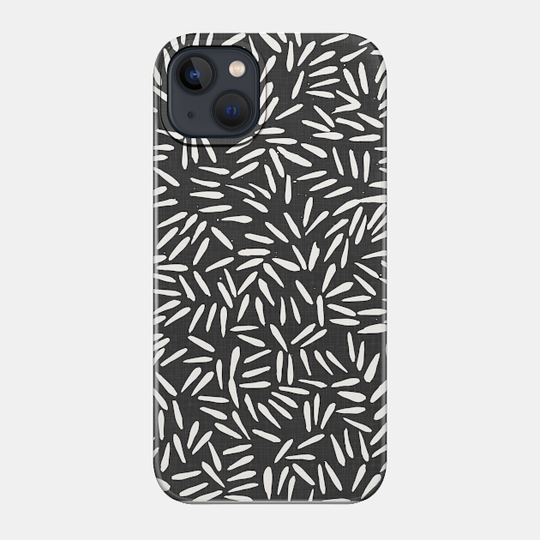 Minimalist Texture on Charcoal - Charcoal - Phone Case