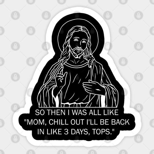 Jesus - Funny Easter - Jesus - Sticker