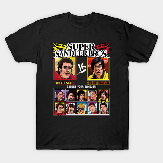 Super Sandler Bros - Fighting Game - Adam Sandler - T-Shirt