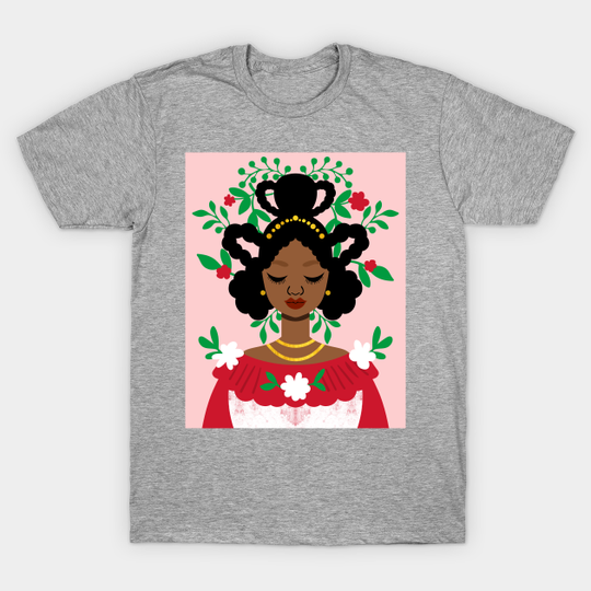 Royalty in Red - Black Queen - T-Shirt