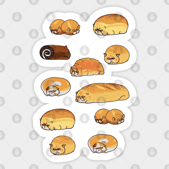 Bread Cats - Cat - Sticker