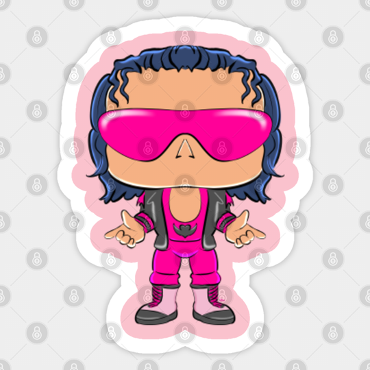 Bret Hart 92 POP - Bret Hart - Sticker