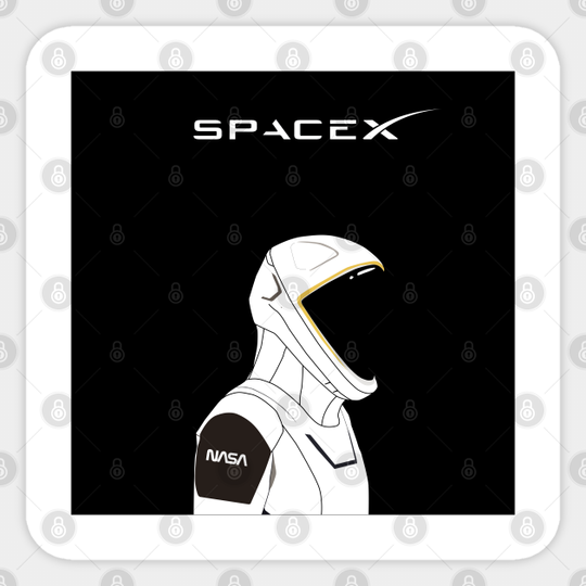 spaceX astronaut - Spacex - Sticker