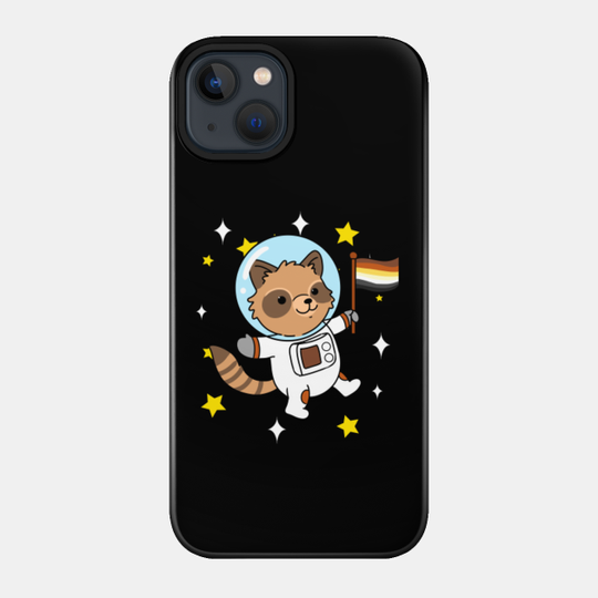 Gay Bear Raccoon In Space Gay Bear Pride - Gay Bear Trash Panda - Phone Case
