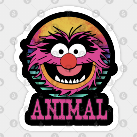 retro party animal - Muppets - Sticker