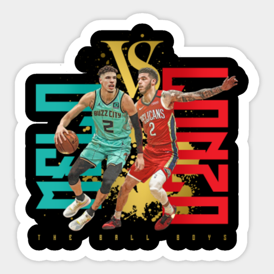 LaMelo vs. Lonzo Ball - Lamelo Ball Lonzo Ball Ball Boys - Sticker