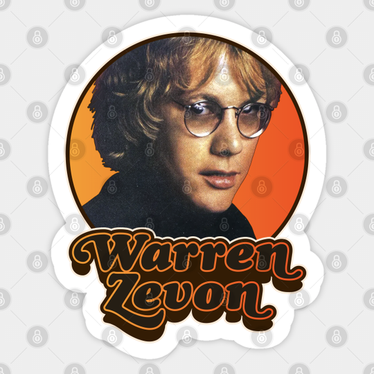 Retro Warren Zevon Tribute - Warren Zevon - Sticker
