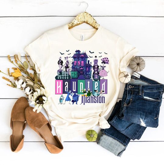 Disney The Haunted Mansion Shirt, Disney Halloween Tee, Vintage Haunted Mansion Shirt, Disney Retro Shirt, Welcome Foolish Mortals Shirt