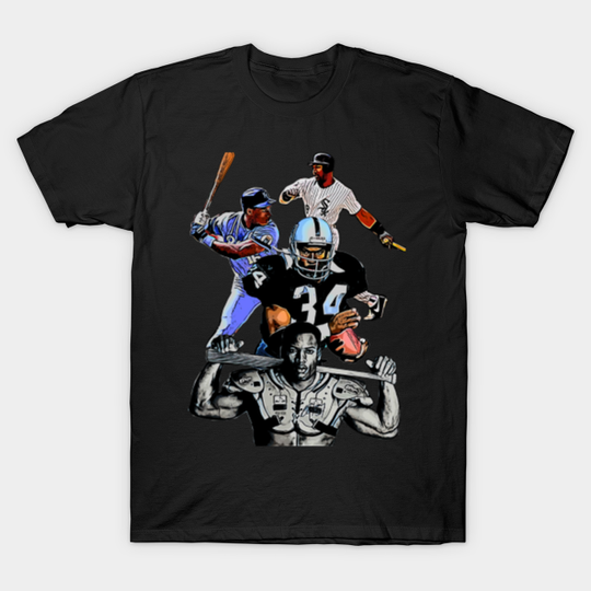 Bo knows Sports - Bo Jackson Baseball Football Superstar - T-Shirt