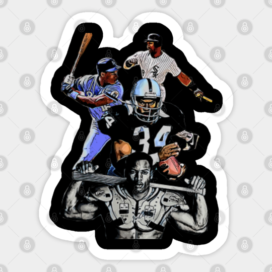 Bo knows Sports - Bo Jackson Baseball Football Superstar - Sticker