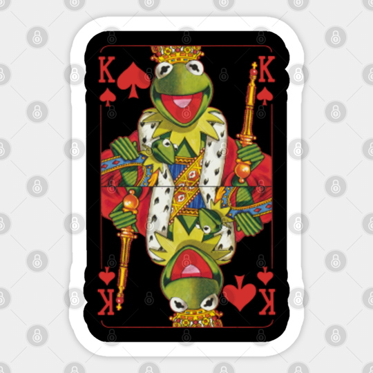 THE MUPPET KERMIT IS KING CARDS - Kermit - Sticker