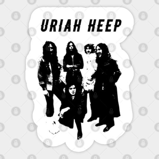 Uriah Heep-stencil - Hard Rock Band - Sticker