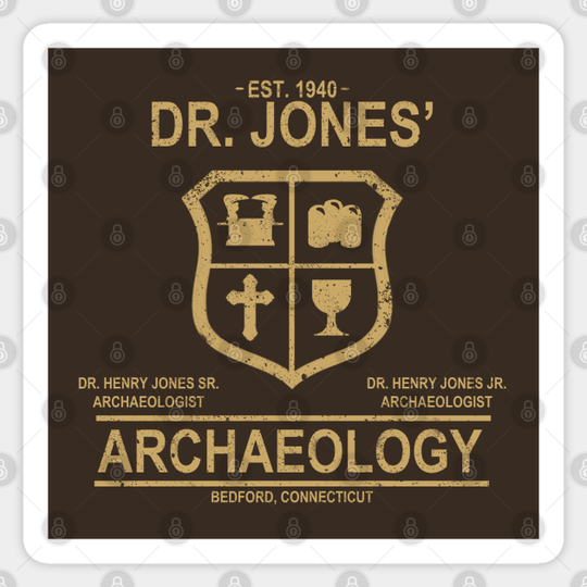 Dr. Jones' Archaeology - Indiana Jones - Sticker