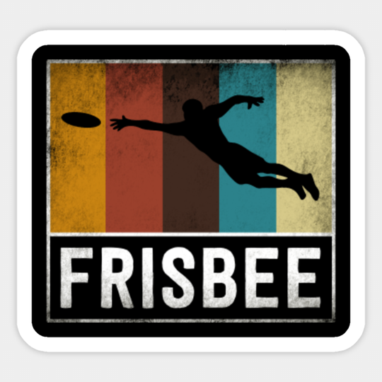 Retro Ultimate Frisbee - Ultimate Frisbee - Sticker