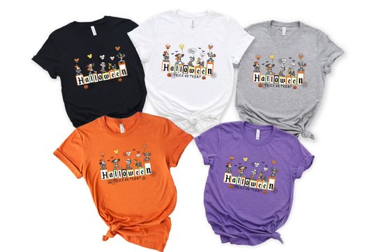 Disney Skeleton Halloween shirts, Mickey And Friends Halloween, Disney Halloween Balloons shirt