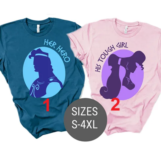 Disney Couple Shirts, Disney Matching Shirts, Hercules and Megara matching shirts, Disney Wedding Shirts, Disney Trip, Disney Vacation shirt