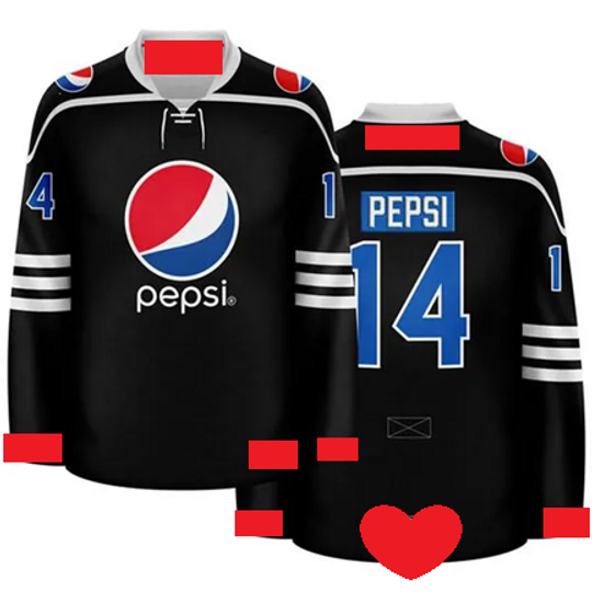 Pepsi Globe Blackout Hockey Jersey