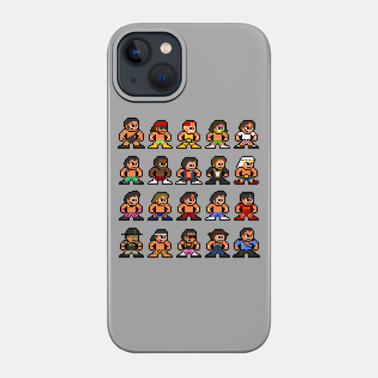 80s WWF 8-bit Pixel Art - Wrestling - Phone Case