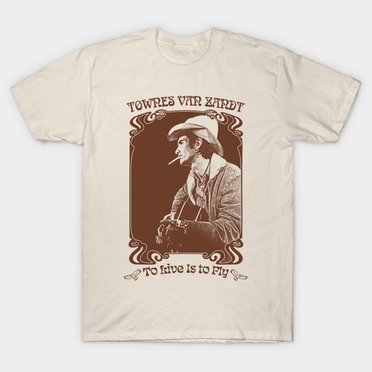 Townes Van Zandt // Retro Style Fan Design - Outlaw Country - T-Shirt