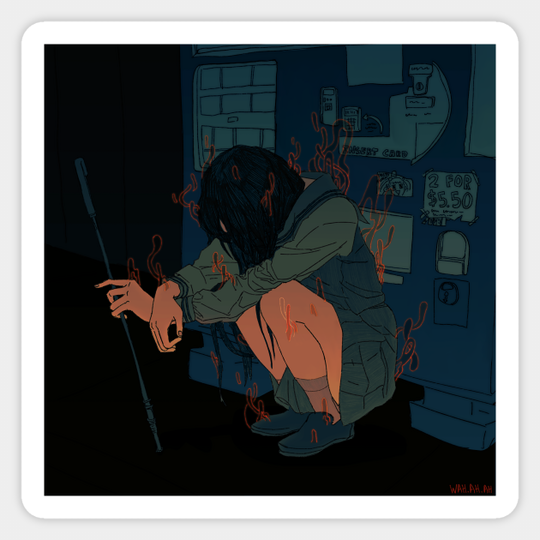 Vending machine - Loneliness - Sticker