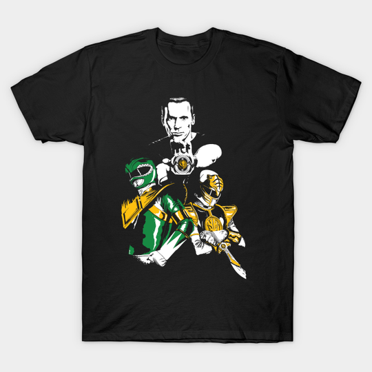 Green With White - Power Rangers - T-Shirt