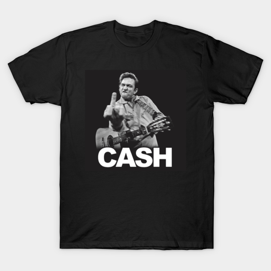 Johnny Cash Middle Finger - Johny Cash - T-Shirt