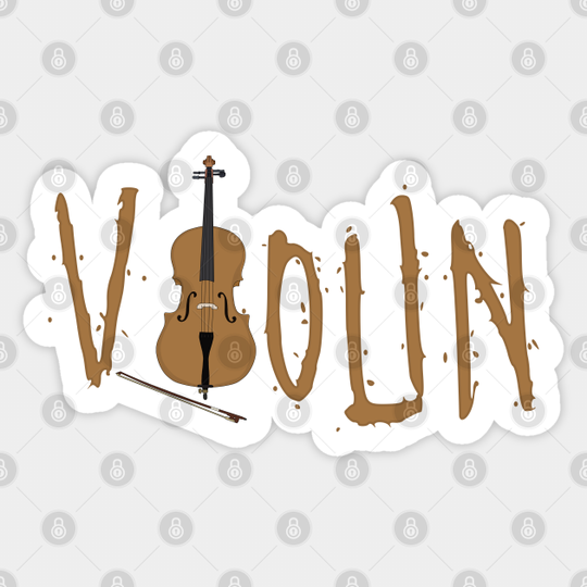 Violin - Violinist Gift Idea - Sticker